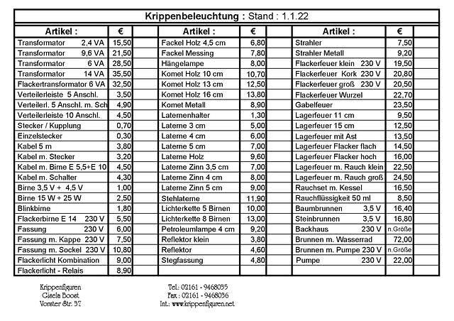 Krippenbeleuchtung