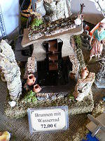 8. Brunnen mit Wasserrad und Pumpe 230 V